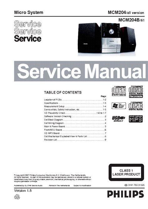 Philips mcm204 micro system service manual. - Chrysler 5th avenue 1990 1993 service reparaturanleitung.