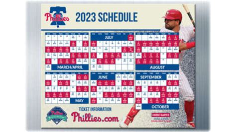 Phillies Promotional Calendar