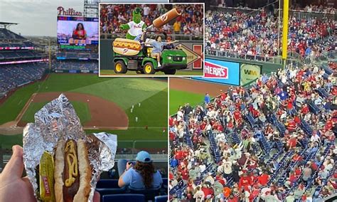 Phillies fans ignite stadium-wide food fight on $1 hot dog night in ...