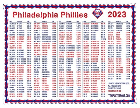 Phillies record since june 1 2023. A 2023 San Diego Padres schedule with dates for every regular season game played, opponents faced, a final score, and a cumulative record for the 2023 season. Data from the 2023 San Diego Padres schedule includes home and road winning percentages, monthly win-loss data, team versus team totals, and score related splits. 