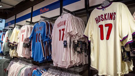 Phillies team store. Apr 8, 2022 · One of the best places to score some new Phillies gear is at the team store inside Citizens Bank Park. "It's one of the biggest days," Kristen Zeller, the director of retail and marketing with the ... 