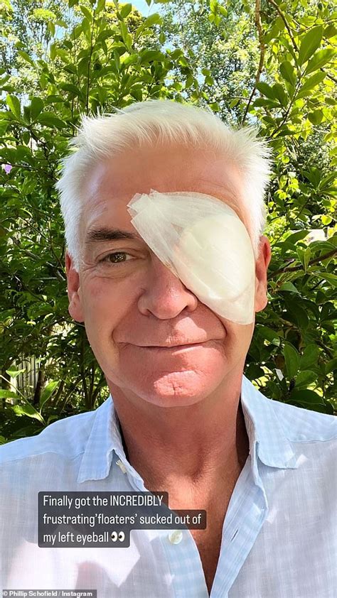 Phillip Schofield in hospital for surgery on ‘debilitating’ eye condition