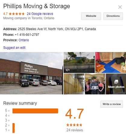 Phillips Moving Ltd Company Profile , Canada Competitors ...