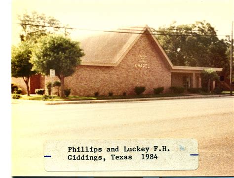 Phillips and luckey giddings.  Phillips & Luckey Funeral Home | Funeral & Cremation Services...
