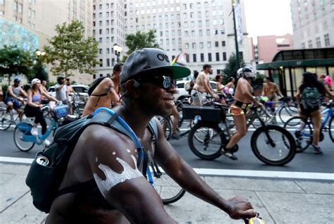 2022 Philly Naked Bike Ride. People ride bikes along South Broad Street in Philadelphia during the Philly Naked Bike Ride, Saturday, Aug. 27, 2022. Get Photo. Philly Naked …. 