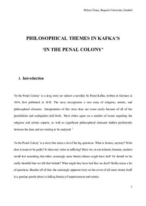 Philosophical Themes in Kafka