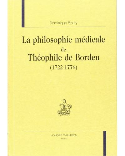 Philosophie médicale de théophile de bordeu. - Biosecurity education handbook team based biological.