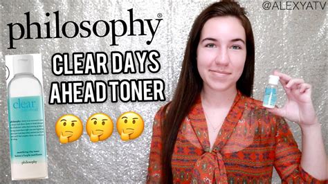 Philosophy Clear Days Ahead Mattifying Clay Toner Review