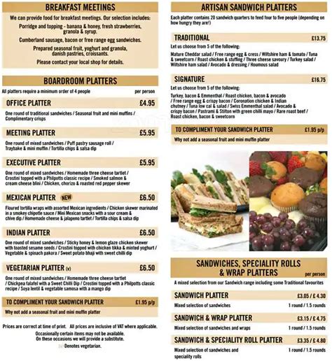 Philpotts - Booths Park restaurant menu in Knutsford - Just Eat UK