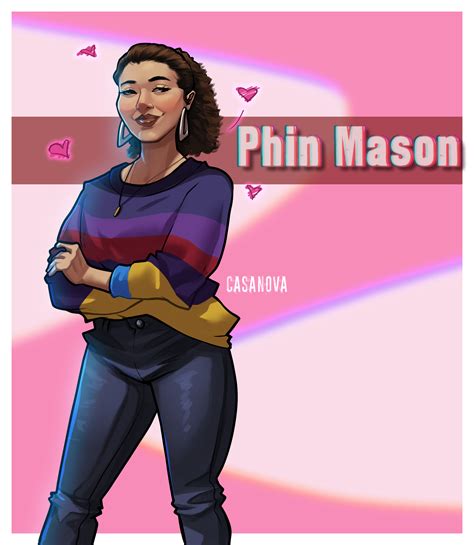 Phin Mason was Miles Morales' best friend and Rick Mason's sister. Phin met Miles at school and they became best friends. They used to go around the city stashing time capsules with mementos about their friendship. In one occasion, Miles and Phin created an energy converter with the help of her brother Rick, which won an award at a science convention at the Oscorp Science Center. Miles later ... 