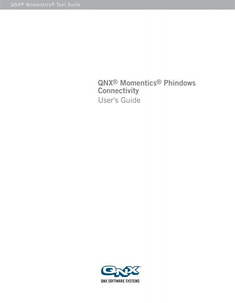 Phindows - QNX Software Systems