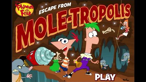 Phineas and Ferb - Escape from Moletropolis - YouTube