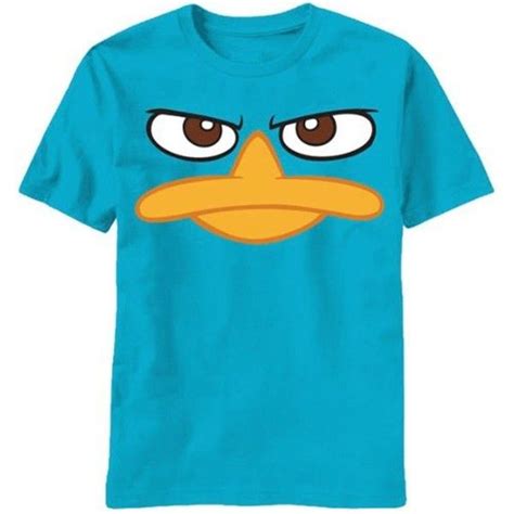 Phineas and Ferb Duck Bill Turquoise Youth T-shirt Tee Medium