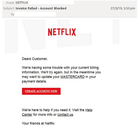 Phishing email scam spoofs Netflix again; claims accounts are on …