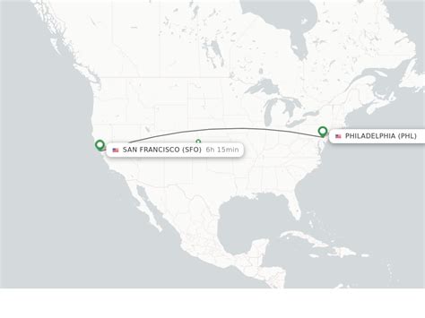 Flight time from Philadelphia, United States to San 
