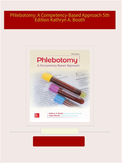 Full Download Phlebotomy A Competency Based Approach By Kathryn Booth