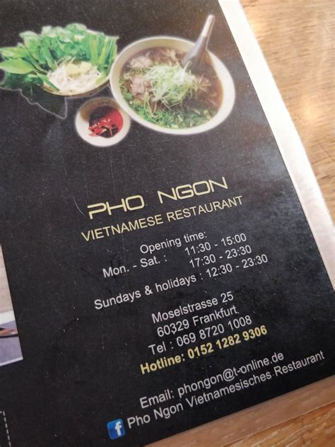 Pho Ngon aus Charlotte Speisekarte