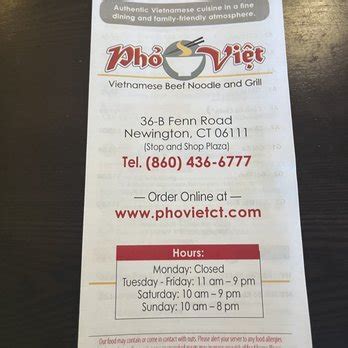 Pho Viet - Newington, CT - Foursquare