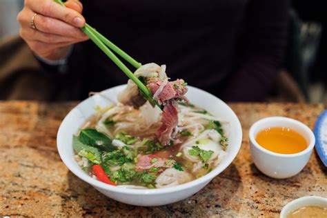 Pho bang. Combination rice noodles beef soup with fresh eye of round and navel. Tai Sach. 5.95. Combination rice noodles beef soup with fresh eye of round and omosa. Pho Bo Vien. 6.25. Combination rice noodles beef soup with beef ball. Pho Ga Nuong. 5.75. 