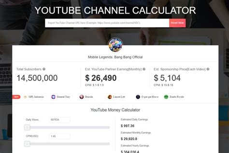 Phoe YouTube Money Calculator - NoxInfluencer