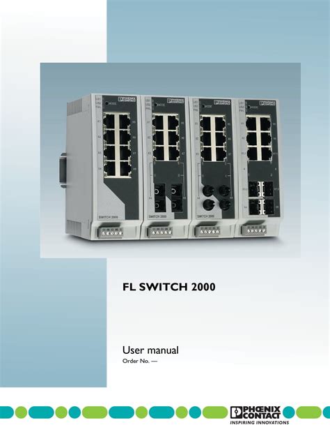 Phoenix Contact FL SWITCH 2005 Manuals & User Guides