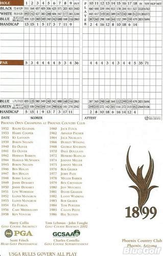 Phoenix Country Club - Course Profile Course Database