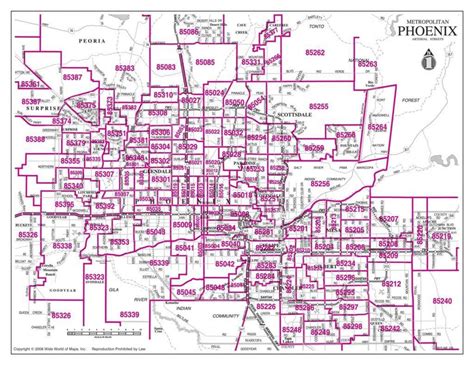 Phoenix Zip Code Maps Phoenix PHX
