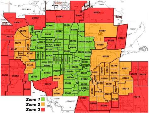 Phoenix az map by zip code. Phoenix zip code map. Includes Maricopa County zip codes only. 