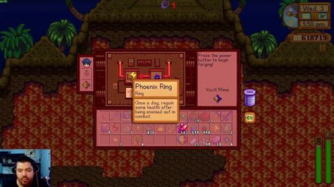 Phoenix ring stardew. Proceed at your own risk. With all the new rings as well as the forge in 1.5, I thought I would take this time to ask people what their favorite rings are! Initially, you can wear 2 rings, but after some work, I believe it is possible to have up to 4 ring effects. My personal setup is: Iridium Band. Slime Charmer ring. Luck ring. Crabshell ring. 