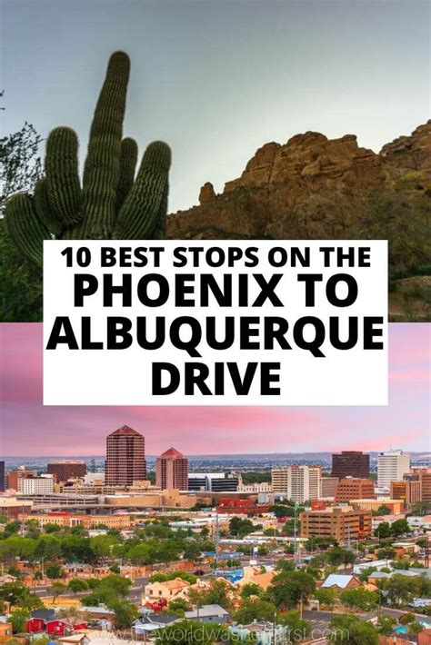 Traveling from Phoenix to Albuquerque takes about 9h 55m on average, but the quickest bus can get you there in about 8h. This is the time it takes to travel the 334 miles (539 km) that separate the two cities..
