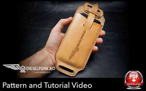 Phone Case Pattern Leather DIY Pdf Download Video Tutorial