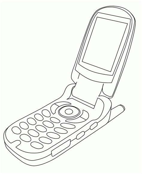Phone Coloring Page