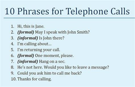 Phone call sentences.  Phone calls can be intimidating for English learners.  With thi...
