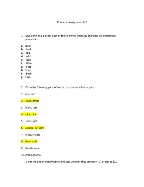 Phonetics Assignment 2 - California State University, Northridge