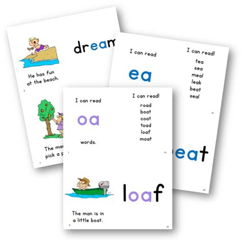 Phonics Books For Ea Oa Ow And Ie Words The Measured Mom