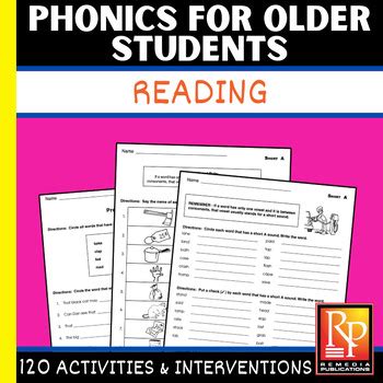 Phonics For Older Students Worksheets & Teaching Resources