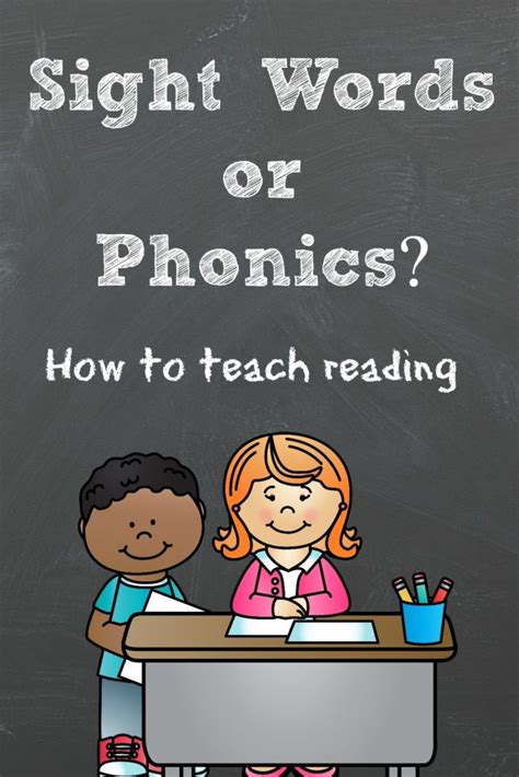 Phonics or Sight Words? Teaching Kids to Read - This Reading …