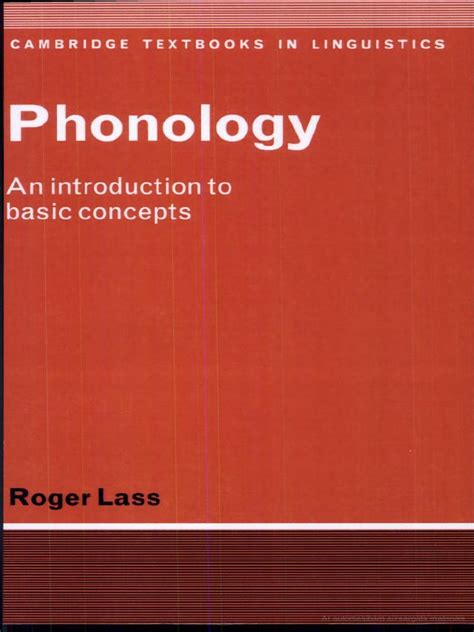 Phonology an introduction to basic concepts cambridge textbooks in linguistics. - Una tumba para los romanov/ a grave for the romanov.