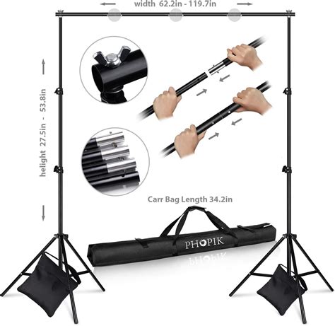 Phopik Adjustable Background Stand 10