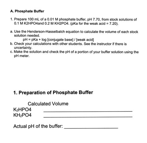 Phosphate Buffer Solution Calculator