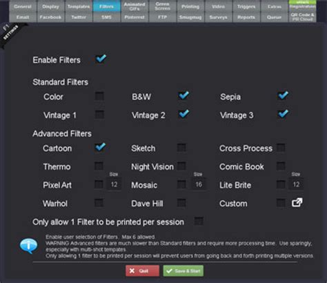 Photo Booth Software Filters