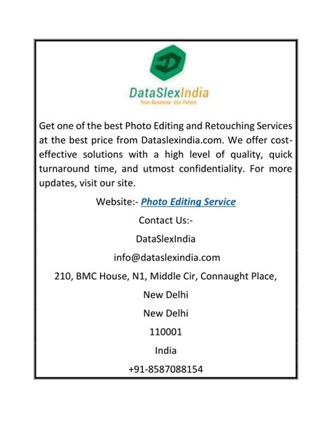 Photo Editing Services - DataSlexIndia