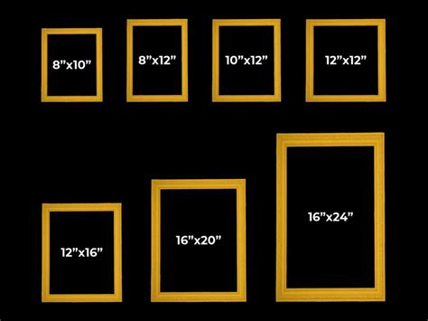 Photo Frame Size Chart & Guide Find the Perfect Frame for Your Photos