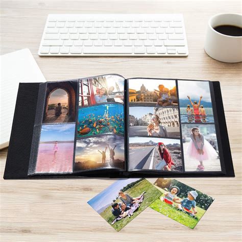 Personalized 4x6 Photo Album for 500 Photos. Large Wedding Photo Album With  500 4x6 Slip-in Sleeves. Vertical and Horizontal Photo Pockets 