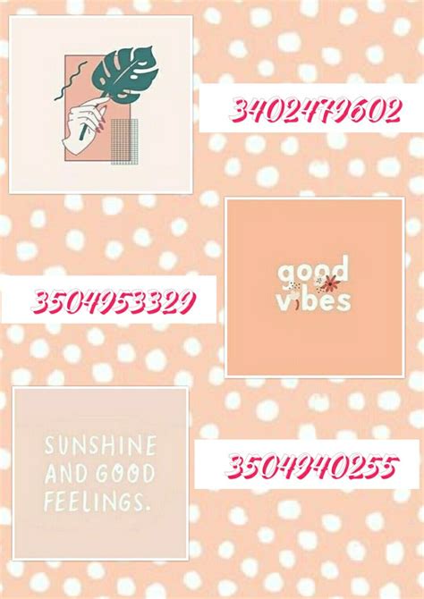 Photo codes bloxburg. Aesthetic Gfx decals for bloxburg (working) All of these codes have been tested so they do work. If one of the decals don't work or your having troubles plea... 