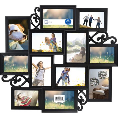 Photo frame walmart. • Dimensions: Approximately 20" high x 18" wide. Frames are approximately 2x3". Show how your family tree has blossomed with this unique metal tree with 10 hanging picture frames. Finished in dark metal, this striking design features hanging 2x3 frames and stands on its own as a bold statement piece. 