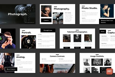 Photographer profile presentation template