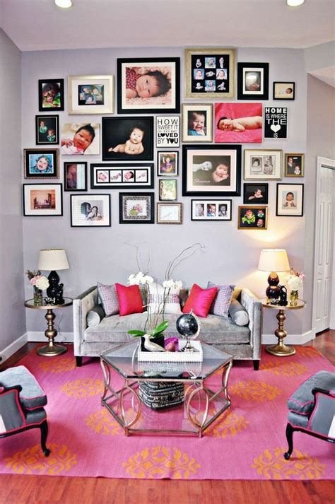Photographs on wall. Gather together your favorite photos to create a canvas collage you can enjoy time and time again. A collage is a creative and stylish way to display a wide variety of photos and images in your home or office. Make them all different sizes, combine vertical and horizontal images, include images and family portraits - whatever you want. 