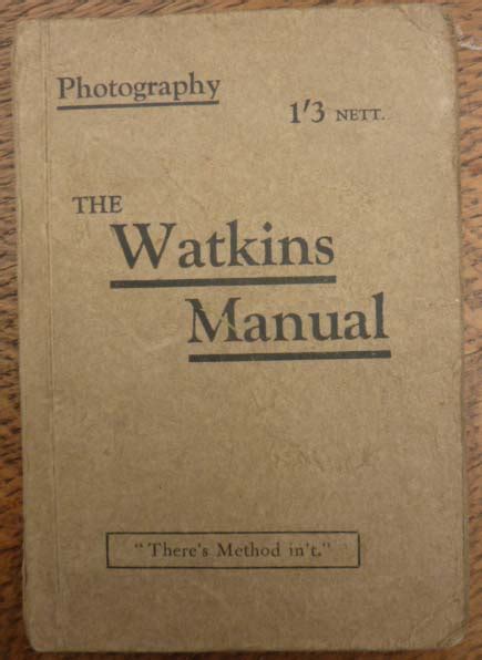 Photography the watkins manual of exposure and development. - Mercury smartcraft sc1000 monitor kit manual.