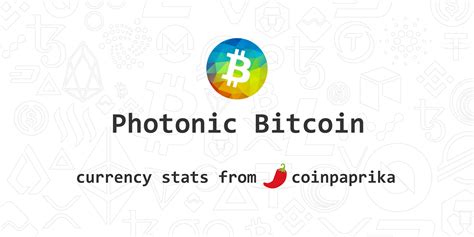 Photonic Bitcoin Markets - Nomics